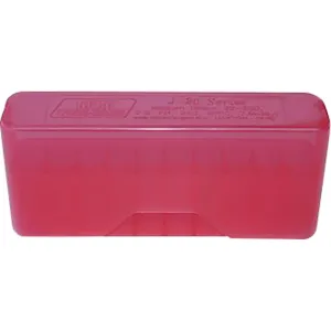 MTM Case-Gard J20LLD29 Slip-Top Ammo Box J-20 7mm Rem/338 Win Mag Red Polypropylene 20rd