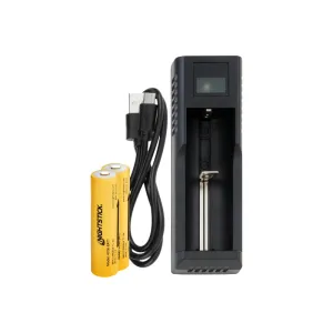 Nightstick NS2-BATT USB-C Rechargeable 18650 Lithium-Ion Battery Kit, 3.6V 3400mAh, For Select Lights.