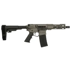 Wise Arms WA-15B 7.5-300-SBA3-TUNG Pistol, 300 AAC Blackout, 7.5\" Barrel, 30+1, Semi-Auto, Tungsten Cerakote, SBA3 Brace