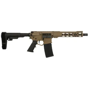 Wise Arms WA-15B 10.5-300-SBA3-FDE Pistol, 300 AAC Blackout, 10.5\" Barrel, 30+1, Semi-Auto, FDE, SBA3 Brace, Billet Receiver