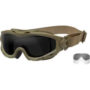 Wiley X SP29T Spear Goggles Smoke Gray Lens Polycarbonate Tan Frame