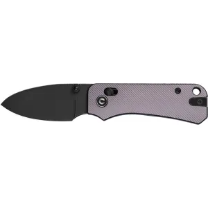 Civivi Baby Banter 2 Folding Knife, 2.34\" Nitro-V Black Stonewashed Drop Point Blade, Purple Aluminum Handle.