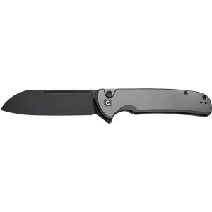CIVIVI Chevalier II C20022B-3 Folding Knife, EDC, 3.47\" 14C28N Sheepsfoot Blade, Gray Aluminum Handle
