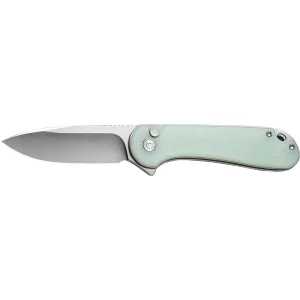 Civivi Elementum II Folding Knife, EDC, Nitro-V 2.96\" Satin Drop Point Blade, Natural G10 Handle, Button Lock.