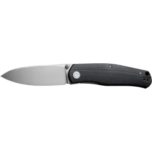 CIVIVI Sokoke Folding Knife, C22007-1, Knives, 14C28N 3.35\" Drop Point Blade, Black G10 Handle.