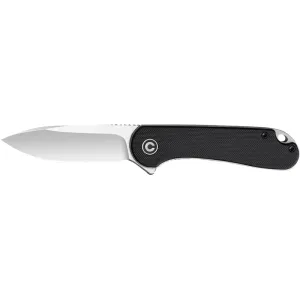 CIVIVI Elementum C907A Folding Knife, D2 Satin 2.96\" Blade, Black G10 Handle, Liner Lock.