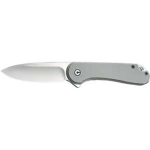 CIVIVI Elementum C907B Folding Knife, D2 Satin 2.96\" Blade, Gray G10 Handle, Liner Lock.