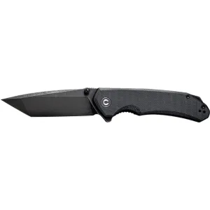 Civivi Brazen C2023C Folding Knife, Tanto D2 Black Stonewashed Blade, Black G10 Handle, Liner Lock.
