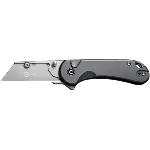 Civivi Knives C23039B-4 Elementum Utility All Purpose Utility Plain 6Cr13 Stainless Steel Blade, Gray Aluminum Handle, 3 Blades & Pouch