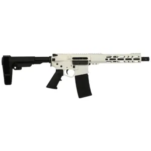 Wise Arms WA-15B 10.5\" 300 AAC Blackout Pistol, 10.5-300-SBA3-WHT, 30+1, Semi-Auto, White Cerakote, SBA3 Brace