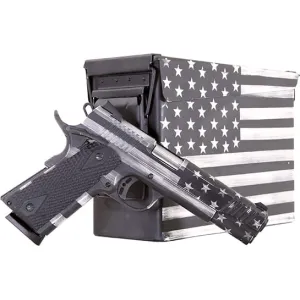 Citadel CITC45FUSGAC 1911-A1 FSP USG Grey .45 ACP, Semi-Auto Pistol - American Flag Cerakote - W / Ammo Can