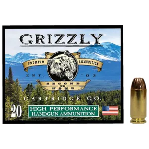 Grizzly Ammo GC4SW1 40 S&W 200 Gr Jacketed Hollow Point 20 Round Box