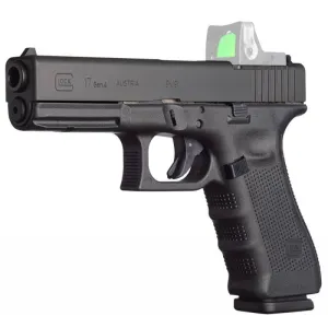 Glock 17 Gen 4 9mm - 4.49\" Barrel, Modular Optic System, Accessory Rail - 17rd Magazine - USA MADE - GUG1750203MOS