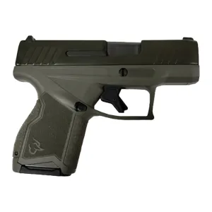 Taurus GX4 1-GX4M93BO Pistol 9mm Luger 3.06\" Barrel 11+1 SAO OD Green Frame, Serrated Green Slide, Black DLC Barrel.