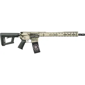 Black Rain Ordnance Spec15 Army 250th Custom BRO-ARMY250-LSB Rifle, 5.56 NATO/.223 Rem, 16\" Barrel, 30rd, Semi-Auto, Light Sand Battleworn, Custom Lasered Special Edition.