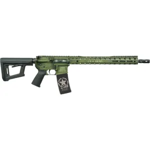 Black Rain Ordnance Spec15 Army 250th Custom 5.56 Rifle 16\" 30rd Semi-Automatic Custom Painted Receiver Castle Flash Suppressor
