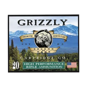 Grizzly Ammo Bear Load .357 Magnum 148gr Full Metal Jacket Flat Point 20rd Brass Case GC357M15