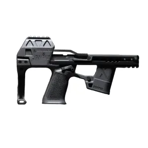 FLUX DEFENSE Raider X, P320 Micro PDW Chassis, Deployable Brace, CHASSIS ONLY (FCU/SLIDE NOT INCLUDED), Black
