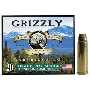 Grizzly Ammo High Performance 38 Special 148gr Jacketed Hollow Point 20rd Brass Case GC38SP3