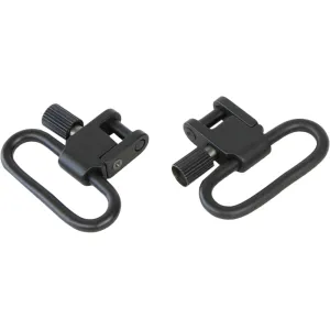 Bulldog BD880 Deluxe Locking Swivel Set, Swivels, Black Steel, 1\" Loop Size