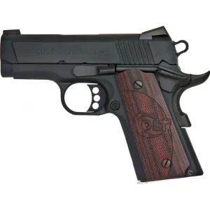 Colt O7802XE 1911 Defender Single 9mm 3.0\" 8+1 Black Cherry G10 Grip Black Cerakote