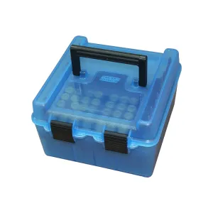 MTM Case-Gard R100MAG24 Deluxe Ammo Box Blue Polypropylene 100rd
