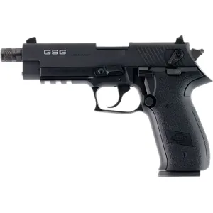 ATI GSG Firefly GERG2213TFFA Pistol .22LR 4.9\" Threaded Barrel 13-Rd DA/SA Black