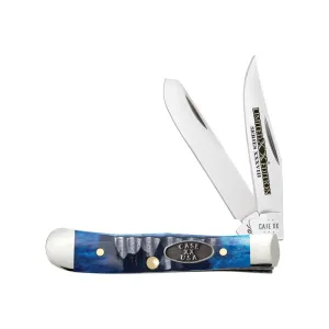 WR Case & Sons Cutlery Co. Ocean Blue Bone Trapper Pocket Knife