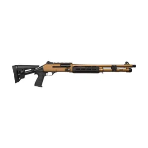 GFA GFORCE GF4 12 Gauge 18.5\" Barrel Black Bronze Aluminum Forend 5-Round Capacity Pump-Action Shotgun