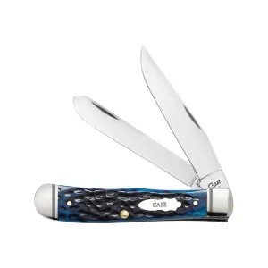 WR Case & Sons Ocean Blue Bone Trapper Folding Knife