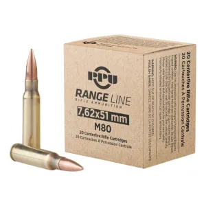 TR&Z USA Trading/PPU 7.62x39mm 145gr FMJ Boat Tail Rifle Ammunition - 20 rounds - PPR751
