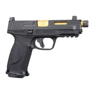 ED BROWN CUSTOM 1911 MPF-MATCH-GOLD 9MM 17-Round Semi-Auto Pistol with 4.75\" Barrel - MPF-MATCH-GOLD FUELED M&P METAL F1
