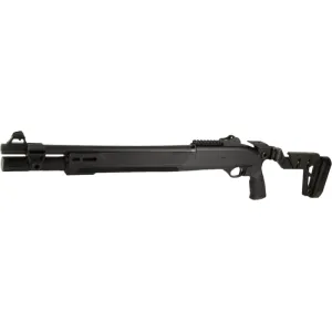 Langdon Tactical Tech Beretta 1301 Mod 2 LTT1301HBCFBLK Shotgun, 12 Gauge, 18.5\" Barrel, 7+1, Semi-Auto, Heat Shield Barrel & Chisel Folding Stock.