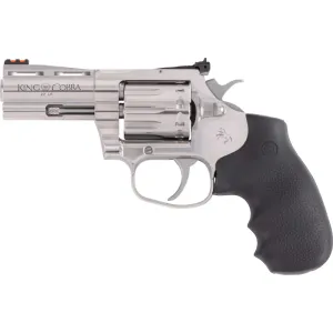 Colt King Cobra 22 LR 3\" Revolver, 10-Round, DA/SA, Stainless Steel, Fiber Optic Front Sight, Target Adjustable Rear Sight