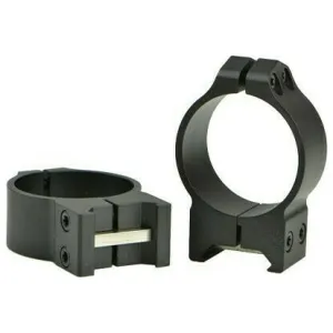 Warne Maxima 221M 34mm Medium Matte Steel Scope Rings, Permanent Attach, Fits Weaver/Picatinny, Tube Size 34mm.