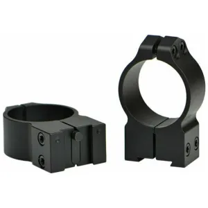 Warne Maxima 30mm Tikka High Matte Fixed Rings Pair, Permanently Attached, For Tikka Grooved Receiver