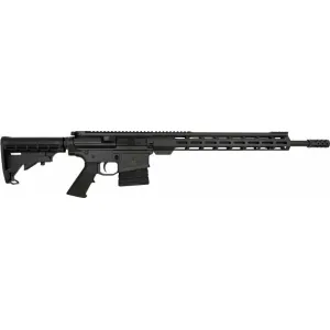 Great Lakes Firearms AR10 Rifle, .308win, 18\" 4150 CRMOV Black Nitride Barrel, 15.25\" M-LOK Rail, 6 Position M4 Stock, Black Cerakote- GL10308 BLK