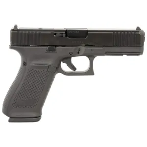 Factory REBUILT Glock G20 Gen 5 MOS Standard 15+1, 4.61\" Barrel, Black nDLC Serrated Slide, Black Polymer Frame w/ Rail, Black Textured Grip, Ambidextrous, USA Made