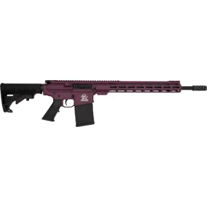 Great Lakes Firearms AR10 Rifle, .308win, 18\" 4150 CRMOV Black Nitride Barrel, 15.25\" M-LOK Rail, 6 Position M4 Stock, Black Cherry Cerakote- GL10308 CHY