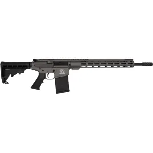 Great Lakes Firearms AR10 Rifle, .308win, 18\" 4150 CRMOV Black Nitride Barrel, 15.25\" M-LOK Rail, 6 Position M4 Stock, Tungsten Grey Cerakote- GL10308 TNG