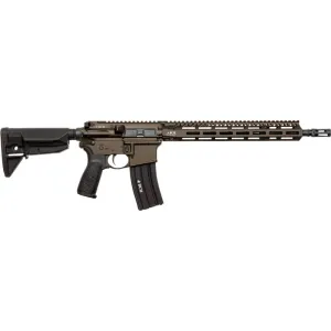 Bravo Company MFG RECCE-14 MCMR-13 Rifle 5.56 NATO 14.5\" 30RD Semi-Auto Dark Bronze Cerakote, M-LOK Handguard, Pinned Compensator.