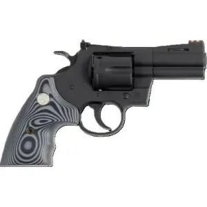 Colt Python 3\" Matte Blued Revolver, PYTHON-BM3FO, .357 Magnum/38 Special, 6-Round, DA/SA, Black G10 Grips, Red Fiber Optic Front Sight.