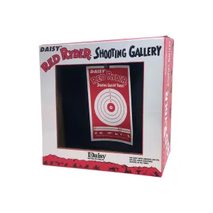 Daisy Red Ryder Shooting Gallery Target, BB Airgun Paper Targets, 25 Assorted, Self-Contained Backdrop.
