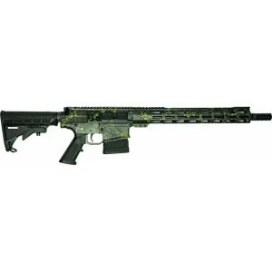 Great Lakes Firearms & Ammo GL10 GL10LBLK-BUNDLE Rifle .308 Win 16\" 10+1 Semi-Auto Threaded Barrel, Lichen Black, 5R Rifling
