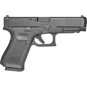 Glock 49 MOS Gen 5, Semi-Automatic Pistol, 9mm, Ameriglo Bold Night Sights, Front Serrations, Flared Magwell, 4.49\" Barrel, 15+1 Capacity - PA495S302MOSAB