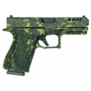 Great Lakes Firearms & Ammo Striker GL19LBLK-BUNDLE Pistol 9mm 4\" Barrel 15+1 Semi-Auto Optics-Ready Lichen Black Bundle