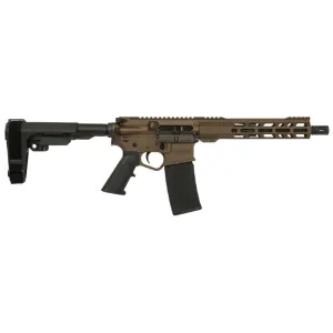 Wise Arms WA-15B 10.5\" 300 AAC Blackout Semi-Auto Pistol, SBA3, 30+1, Midnight Bronze, Billet, Optics-Ready