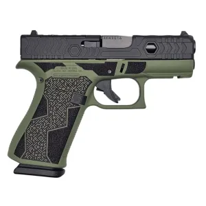 GLOCK 43X KAVORKA 9MM O.D. Green Cerakote, 3.4\" Barrel, Optic Ready, 2-10 Rd Mags, New Custom Pistol by Shark Coast Tactical