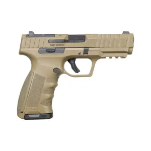 Ranger Arms RA9 Defence02, Semi-Automatic 9mm Pistol, Striker Fired, 4\" Barrel, CZ75 Magazine Compatible, 17rd Magazine, Flat Dark Earth