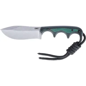 CRKT Minimalist Nessmuk 2376 Fixed Blade D2 Steel Green Micarta